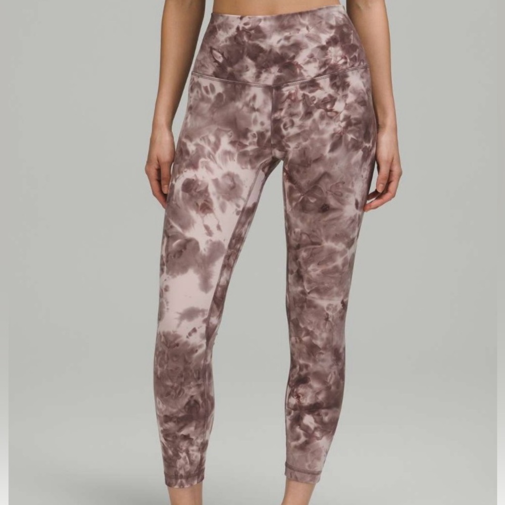 Lululemon Align Leggings 25” size 8 Diamond Dye Mink Berry Lunar Rock Grey